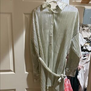 Meltalic Pleated Shirt